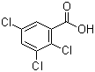 2,3,5-三氯苯甲酸分子式结构图