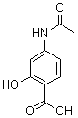 4-乙酰氨基水杨酸分子式结构图