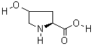 L-羟基脯氨酸分子式结构图