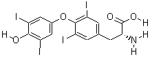 D-甲状腺素分子式结构图