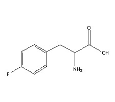 对氟苯丙氨酸分子式结构图