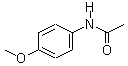 4-甲氧基-N-乙酰苯胺分子式结构图