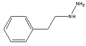 苯乙肼分子式结构图