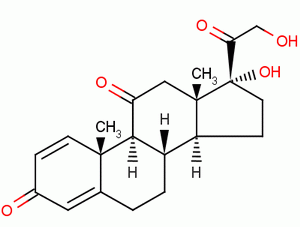 泼尼松分子式结构图