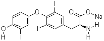 碘甲腺氨酸钠分子式结构图