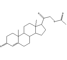 醋酸去氧皮质酮分子式结构图