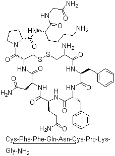 苯赖加压素分子式结构图