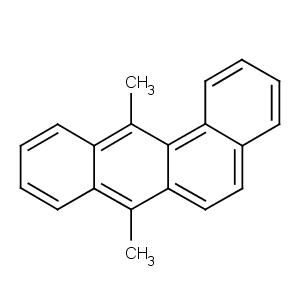 7,12-二甲基苯并(a)蒽分子式结构图