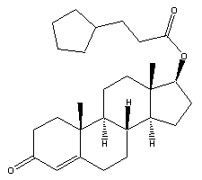 环戊丙酸睾酮分子式结构图