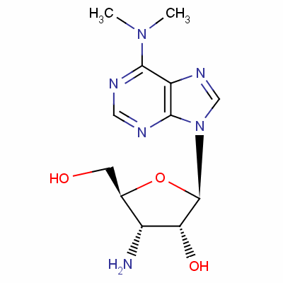 3'-氨基-3'-脱氧-N，N-二甲基腺苷分子式结构图