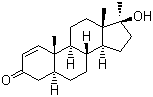 17alpha-甲基异睾酮分子式结构图