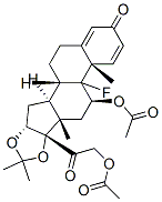 双乙酸呋曲安奈德分子式结构图