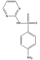 磺胺嘧啶分子式结构图