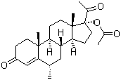 醋酸甲羟孕酮分子式结构图