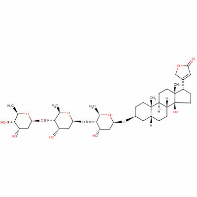 洋地黄毒苷分子式结构图