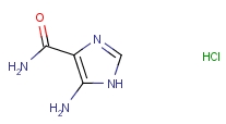 4-氨基-5-咪唑甲酰胺盐酸盐分子式结构图