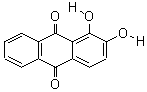 1,2-二羟基蒽醌分子式结构图