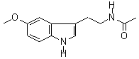 N-乙酰基-5-甲氧基色胺分子式结构图