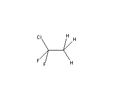 1-氯-1,1-二氟乙烷分子式结构图