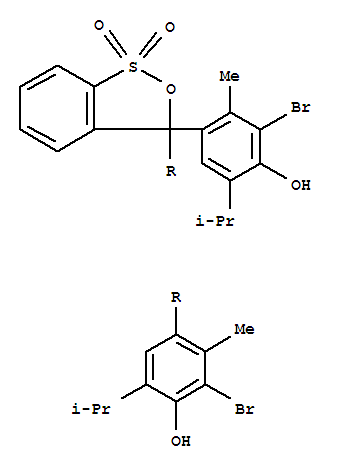 溴麝香草酚蓝分子式结构图