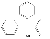 二苯乙醇酸甲酯分子式结构图