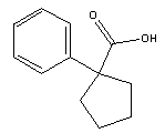 苯基环戊酸分子式结构图