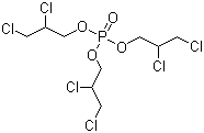 磷酸三(2,3-二氯丙基)酯分子式结构图