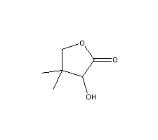 DL-泛酰酸内酯分子式结构图