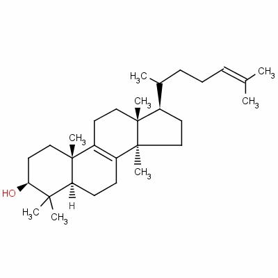 羊毛甾醇 50-60%分子式结构图