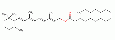 维生素A棕榈酸酯分子式结构图