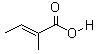 trans-2,3-二甲基丙烯酸分子式结构图