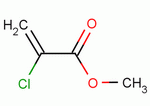 2-氯代丙烯酸甲酯分子式结构图