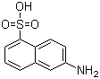 6-氨基-1-萘磺酸分子式结构图