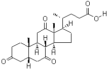 去氢胆酸分子式结构图