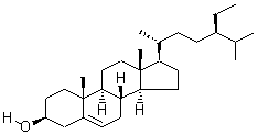 β-谷固醇分子式结构图