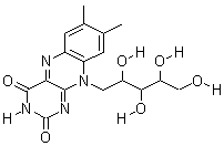 维生素B2分子式结构图