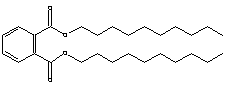 邻苯二甲酸二癸酯分子式结构图