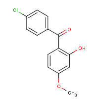 4'-氯-2-羟基-4-甲氧基二苯甲酮分子式结构图