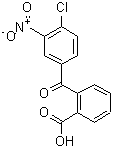 2-(4-氯-3-硝基苯甲酰)苯甲酸分子式结构图