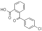 2-(4-氯苯甲酰)苯甲酸分子式结构图