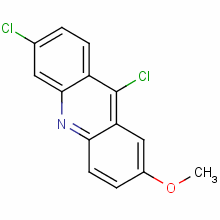 6,9-二氯-2-甲氧基吖啶分子式结构图