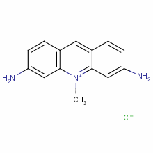 氯代3,6-二氨基-10-甲基吖啶分子式结构图