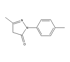 对甲苯基吡唑酮分子式结构图