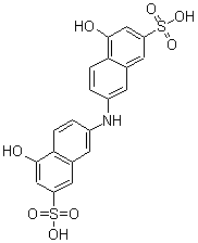 7,7'-亚氨双(4-羟基-2-萘磺酸)分子式结构图