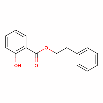 邻羟基苯甲酸苯乙酯分子式结构图