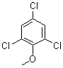 2,4,6-三氯茴香醚分子式结构图