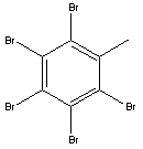 五溴甲苯分子式结构图