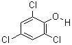 2,4,6-三氯苯酚分子式结构图