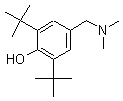 2,6-二-叔-丁基-4-(二甲基氨基甲基)苯酚分子式结构图