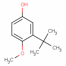 2-叔丁基-4-羟基茴香醚分子式结构图